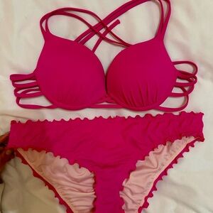 Hot Pink Bikini Set